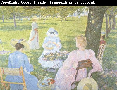 Theo Van Rysselberghe Family in an Orchard (nn02)